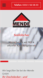 Mobile Screenshot of mende-gmbh.com
